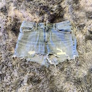 Universal Thread Faded Blue Ripped Jean Shorts